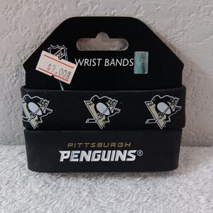 Pittsburgh Penguins NHL Hockey Wristbands Bracelets Brand new